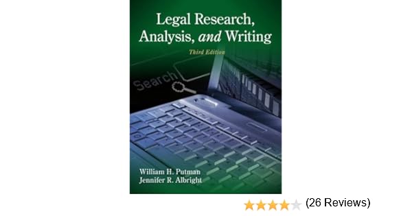 Legal Research Analysis and Writing 5th Edition